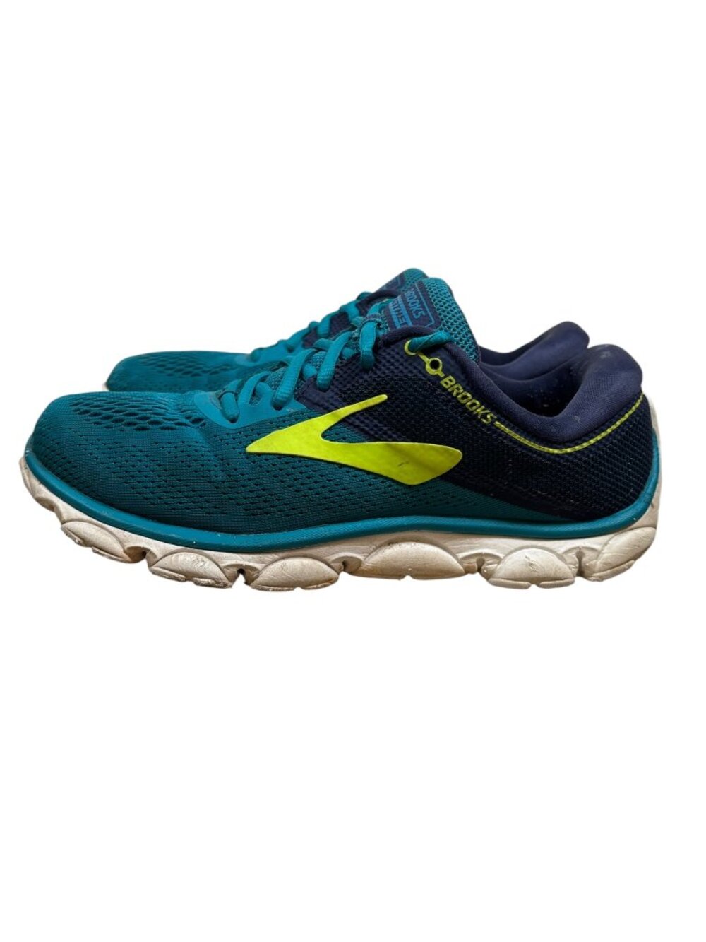 Brooks Anthem 6 Running Shoes Womens 8 Green Blue Yellow Sneakers